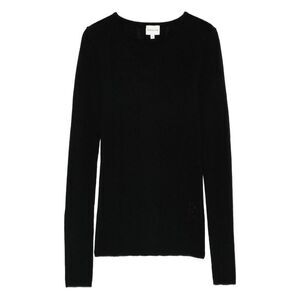HERSKIND Women's Long Sleeve Crew Neck Knit Pullover Women BLACK Sweaters &